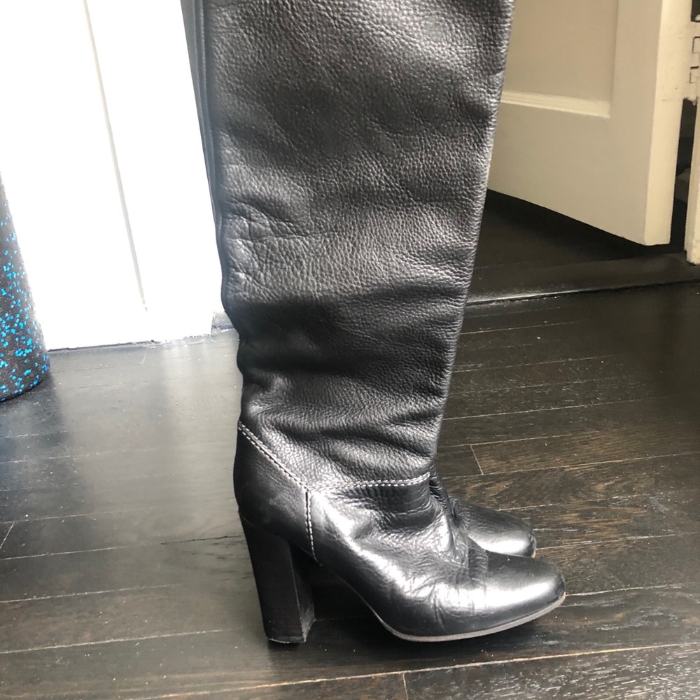 Chloé Leather Knee-High Boots